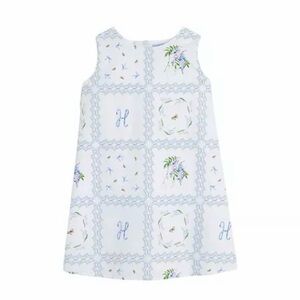 Hill House Girls Tiny Charlie dress / white floral patchwork size 9/10